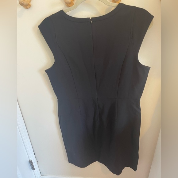 Black sheath work dress, size 12P from the LOFT. - Picture 2 of 4